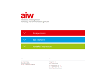 Tablet Screenshot of aiw-werbung.de